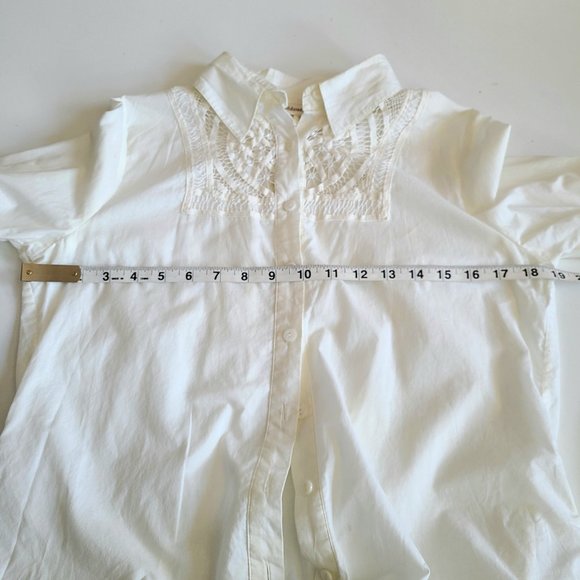 Coldwater Creak 100% cotton beige top - Picture 7 of 7